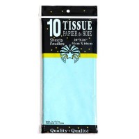 Бумага упаковочная тишью, «Конфетти», голубая, 50×66 см