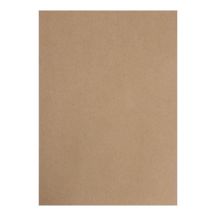 Крафт-бумага для рисования, графики и эскизов А3, 20 листов (300×420 мм), 175 г/м², в крафт папке, коричневая/серая