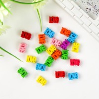 Набор бусин для рукоделия и плетения «Арт Узор. Надпись Love», 50 шт., цветные, пластик, 1×1.7 см