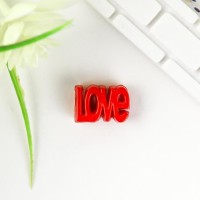 Набор бусин для рукоделия и плетения «Арт Узор. Надпись Love», 50 шт., цветные, пластик, 1×1.7 см