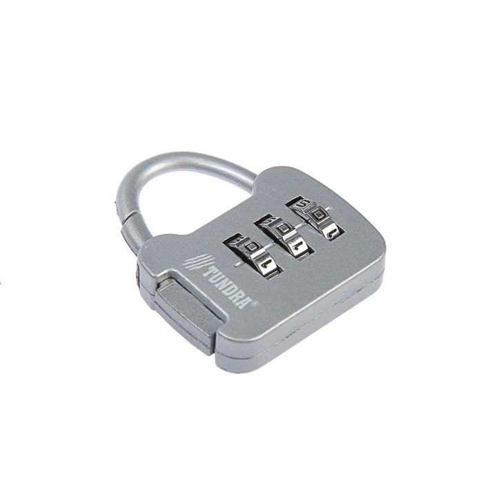 Замок навесной кодовый ТУНДРА ZK001, красный