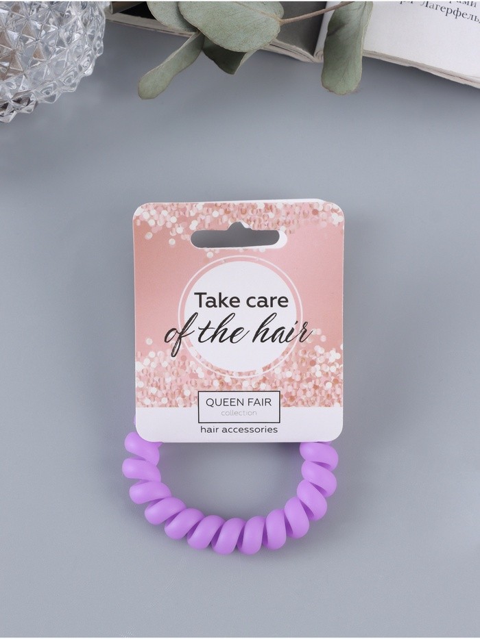 Резинка для волос пружинка "Матовая" микс