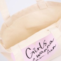 Сумка-шопер Girls, 28х0,5х33 см, отд без молнии, без подкладки, цвет бежевый