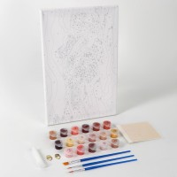 Картина по номерам с подрамником и поталью «Руки», 20 х 30 см