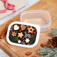 Ланч-бокс новогодний «Печеньки», 150 мл
