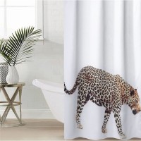 Штора для ванной Доляна «Гепард» с люверсами, 180×180 см, белая