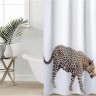 Штора для ванной Доляна «Гепард» с люверсами, 180×180 см, белая