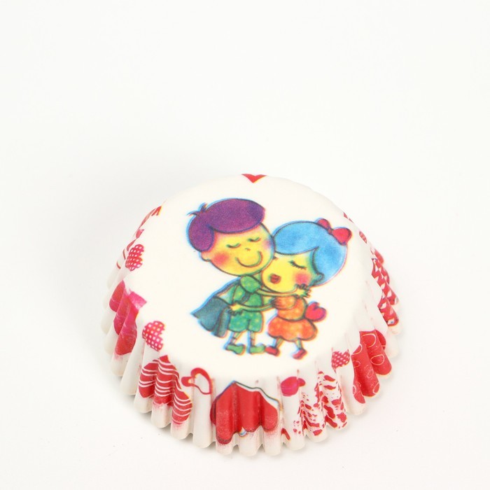 Форма для выпечки "Любовь" белая, 3,5 х 2 см