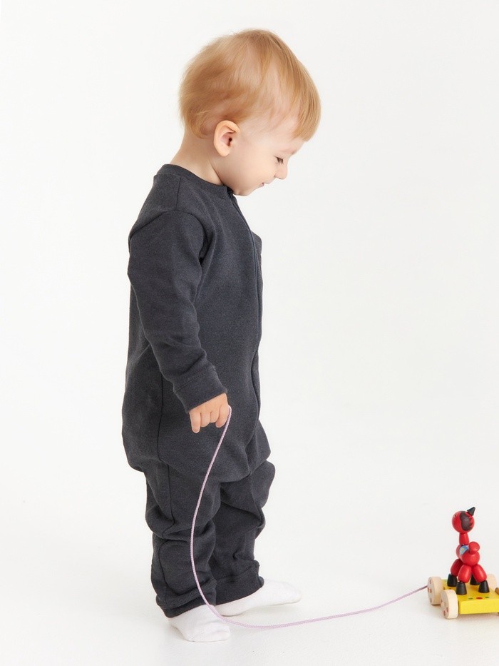 Термокомбинезон детский MINAKU, рост 86 см, графит меланж