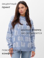 Джемпер женский MIST Knitwear, размер 44-46, голубой