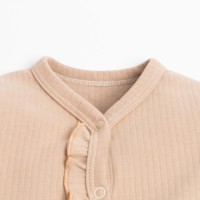 Комбинезон с рюшей для девочки «Крошка Я», рост 62-68 см, молочный