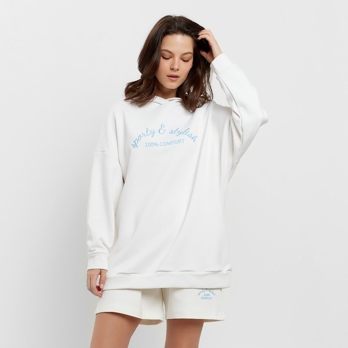 Худи женское MINAKU цвет экрю, размер 50-52