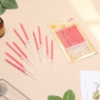 Свечи для торта «Блестящая вечеринка», 10 шт., розовые