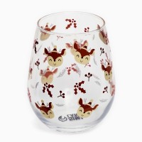 Стакан стеклянный новогодний «Оленята», 620 мл