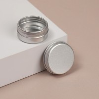 Баночка для хранения, фасовка 2 шт, 30 г, цвет серебристый