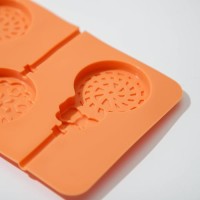 Форма для леденцов Доляна «Карамелька», 24×9,5 см, 5 ячеек, с палочками, цвет МИКС