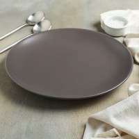 Тарелка обеденная Доляна «Пастель», d=27 см, цвет зелёный