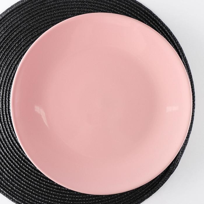 Тарелка обеденная Доляна «Пастель», d=27 см, цвет зелёный