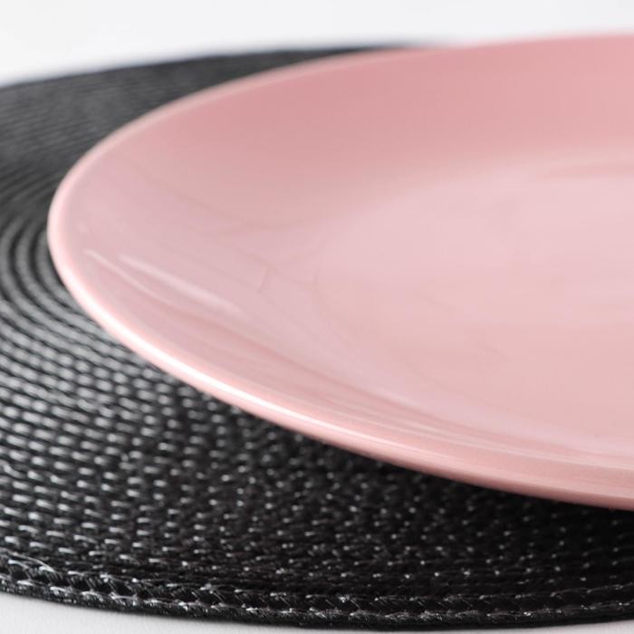 Тарелка обеденная Доляна «Пастель», d=27 см, цвет зелёный