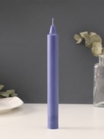 Ароматическая свеча парафиновая хозяйственная, 2.4×21 см, 80 г, лаванда