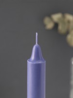 Ароматическая свеча парафиновая хозяйственная, 2.4×21 см, 80 г, лаванда