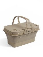 Корзина - столик maclay 2 в 1, складная, 47×28.5×23.5 см, бежевая