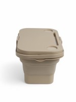 Корзина - столик maclay 2 в 1, складная, 47×28.5×23.5 см, бежевая