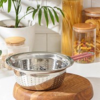 Дуршлаг с ручкой «Эдвин», 39×24×9 см, цвет ручки МИКС