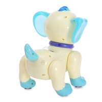 Робот-собака, «Умный питомец», радиоуправляемый, русский звуковой чип, цвет бело-голубой