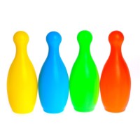 Набор боулинг: 10 кеглей + 2 шара, МИКС