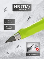 Вечный карандаш чернографитный Calligrata «Зелёный», НВ