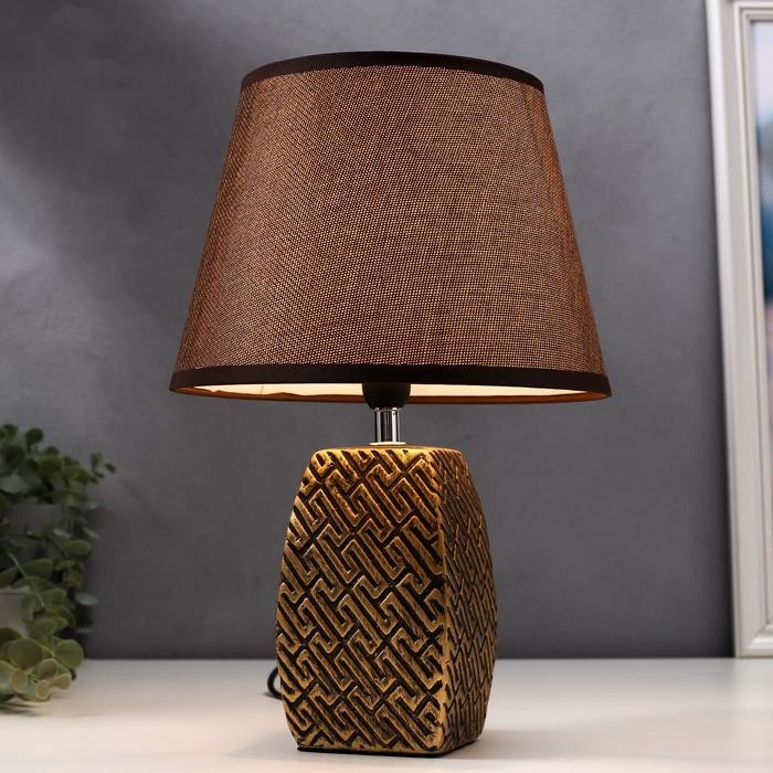 Лампа настольная 16444/1BR E14 40вт бронза 22х22х34 см RISALUX