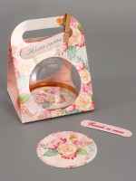 Коробка подарочная с куполом «Букет», 11.5×12×15.5 см