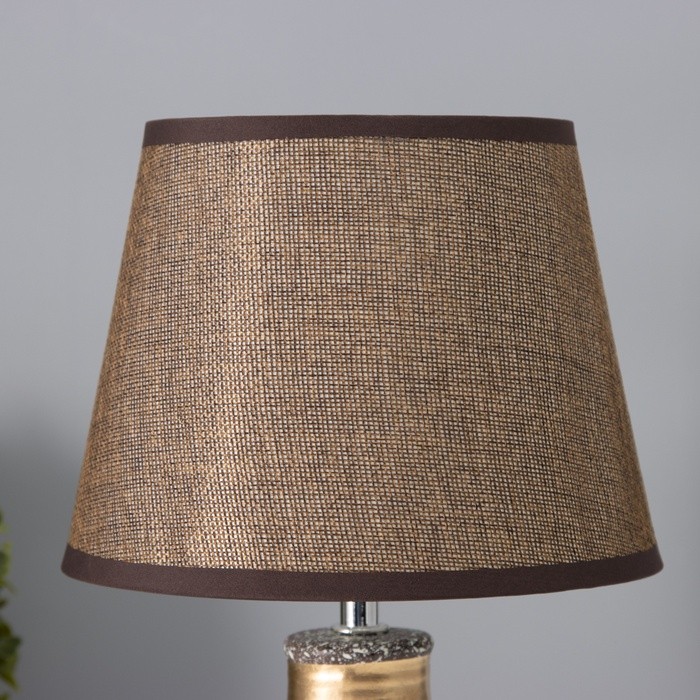 Лампа настольная "Овация" 1хЕ14 40Вт кофейный/золото 22х22х31см