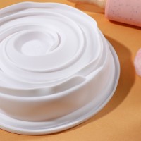 Форма для выпечки и муссовых десертов KONFINETTA «Круговорот», 20×5 см, цвет белый