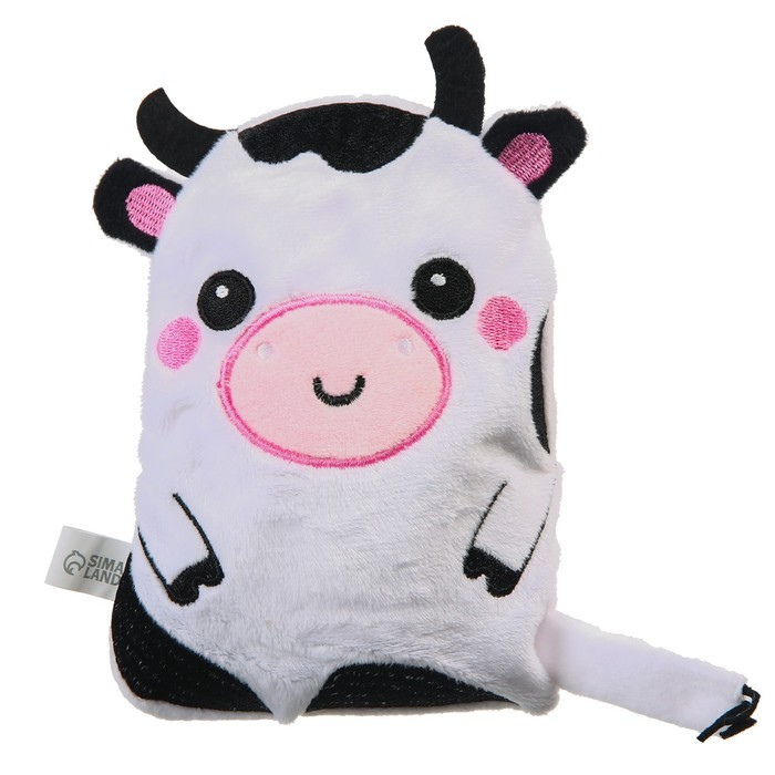 Развивающая игрушка с вишнёвыми косточками "Коровка"