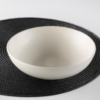 Тарелка суповая Доляна «Пастель» 700 мл, d=18 см, цвет коричневый