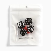 Кубики игральные "Время игры", 1.6 х 1.6 см, набор 2 шт,