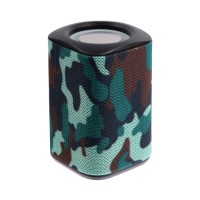 Портативная колонка Luazon LZZ-60, 5 Вт, 500 мАч, подсветка, micro SD, хаки