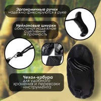 Пила ручная цепная ТУНДРА, карманная, походная, чехол-кобура, 5 TPI, 1000 мм