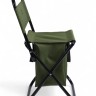 Стул туристический maclay, 28×35×58 см, до 90 кг, с сумкой, складной, со спинкой, зелёный