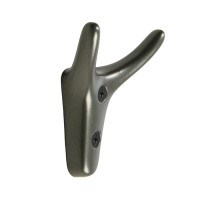 Крючок мебельный CAPPIO YAK, двухрожковый, цвет графит