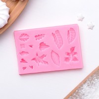 Молд «Гербарий», 8×5×0,8 см, цвет МИКС