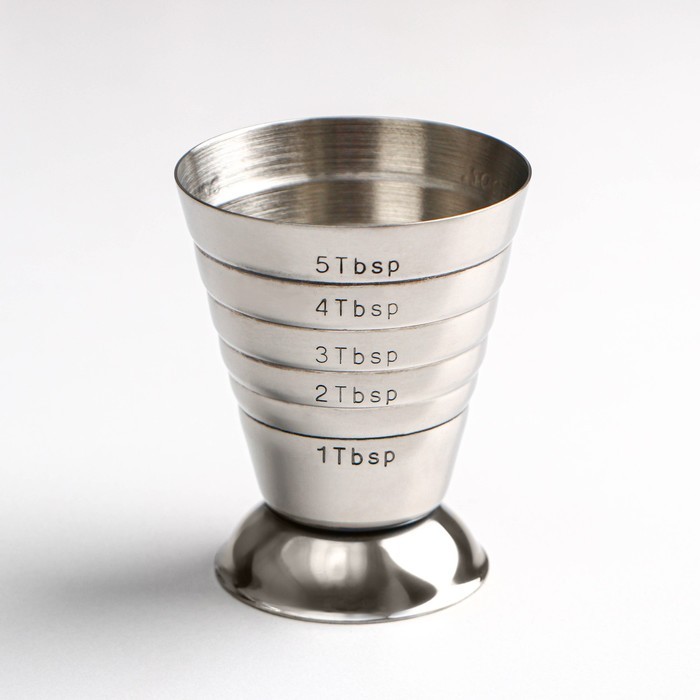 Джиггер с мерными делениями «Металлик», 15/75 мл