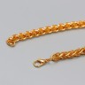 Цепочка с 2-мя карабинами толщина звена 0,2 мм 0,6х60 см золото/серебро МИКС