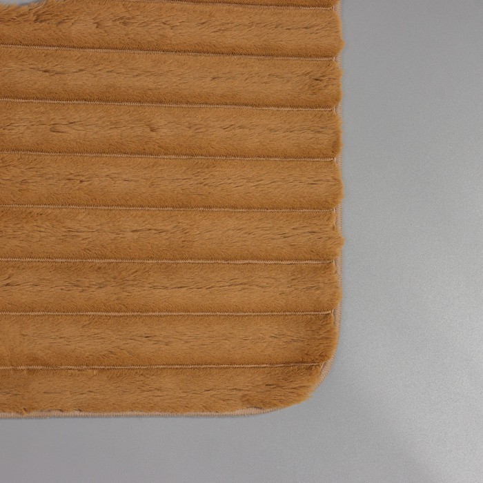 Коврики для ванной и туалета SAVANNA «Оливия», 2 шт., 40×50 см, 50×80 см, коричневые