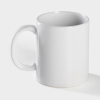 Кружка - хамелеон Доляна «Сердце», 350 мл, керамика, белая