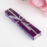 Набор свечей витых, 1.5×15 см, 2 шт., блестки, сиреневый