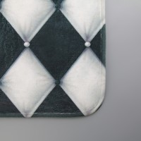 Набор ковриков для ванной и туалета Доляна «Ромбы», 3 шт: 37×45, 37×45, 45×75 см