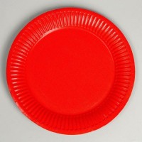 Набор бумажных тарелок «Разноцвет», 18 см, 6 шт.